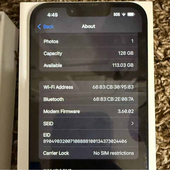 Apple iPhone 14 Midnight 128GB - Picture 12 of 16